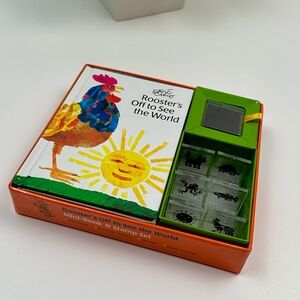 Rooster's Off to See the World Mini-Book & Stamp Set